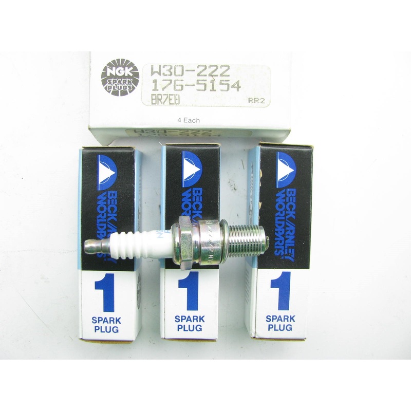 (4) Beck Arnley 176-5154 Spark Plugs  NGK BR7EB - 1979-1980 Honda Accord Prelude