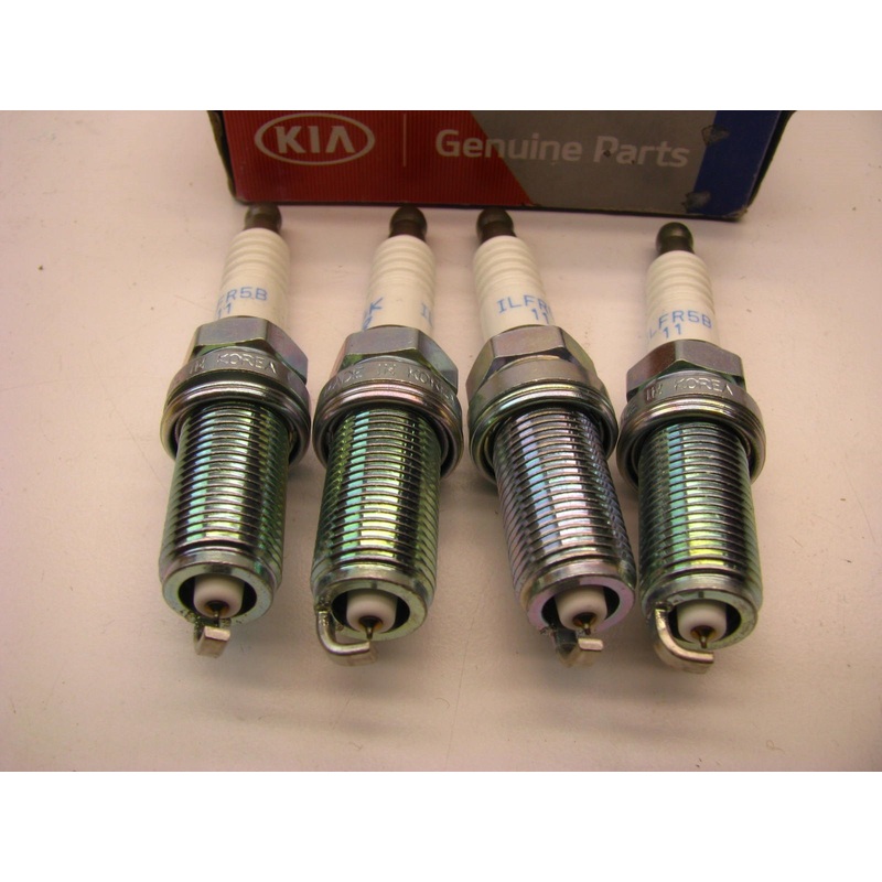 (4 PCS) New Genuine Engine Spark Plugs OEM For Kia V6 ONLY  1884011051