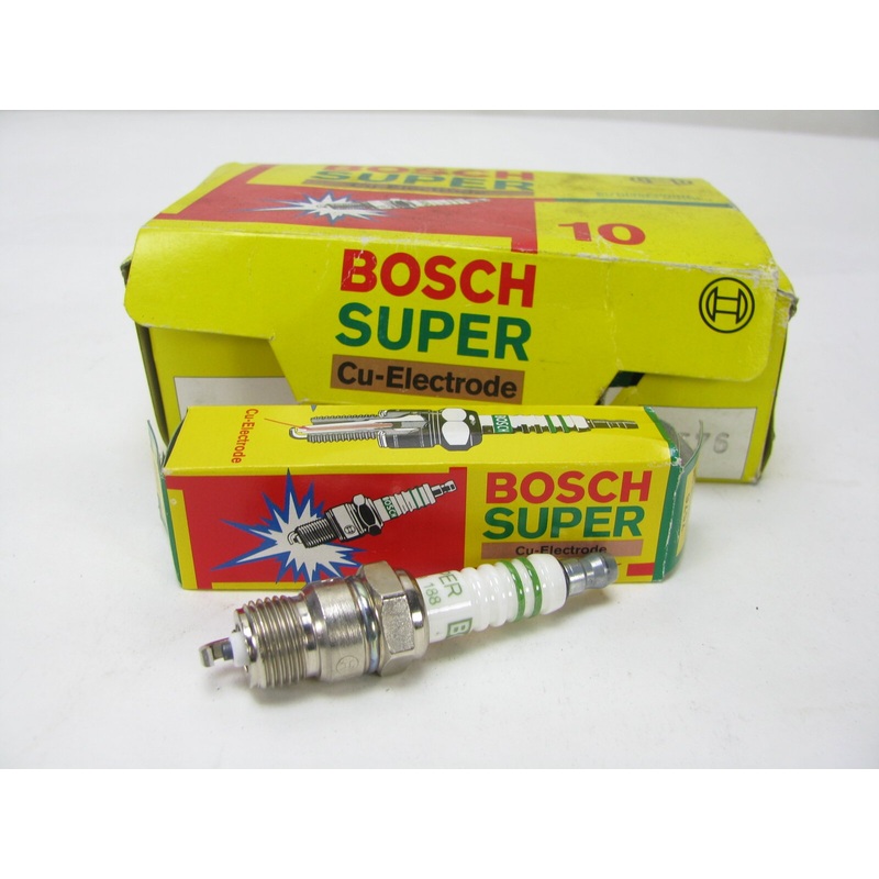 (10) Bosch 7576-10 Spark Plugs 75-93 Chevy Pontiac Buick 140 151 231 - 0.060 GAP