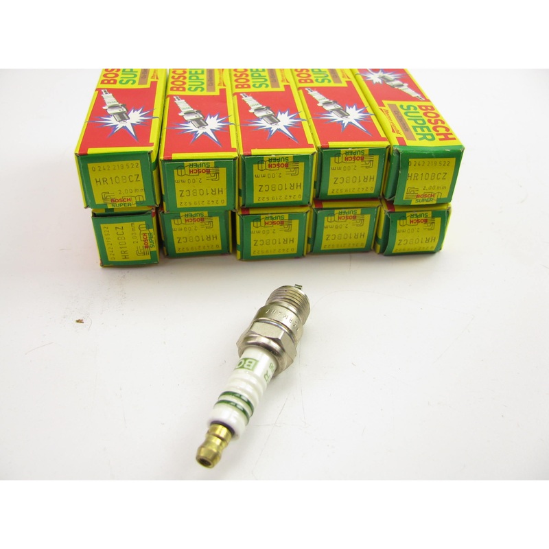 (10) Bosch HR10BCZ Super Resistor Copper Ignition Spark Plugs
