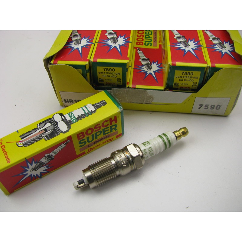 (10) Bosch Super 7590 Spark Plugs