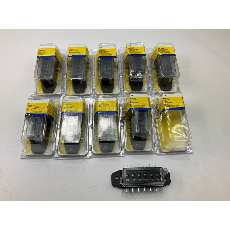 (10) Bussmann BP/FB6ATM Fuse Block ATM 6-Terminal (6-Fuse) Fuse Block Hot Rod