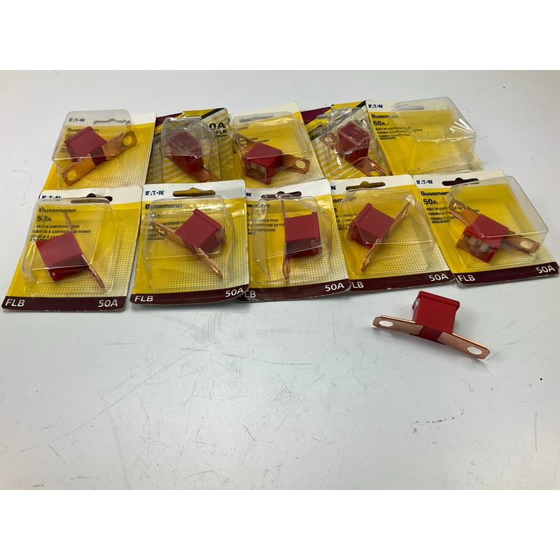 (10) Bussmann BP-FLB-50-RP 50 Amp Bolt-on Fusible Link With 13/16'' Bolt Terminal