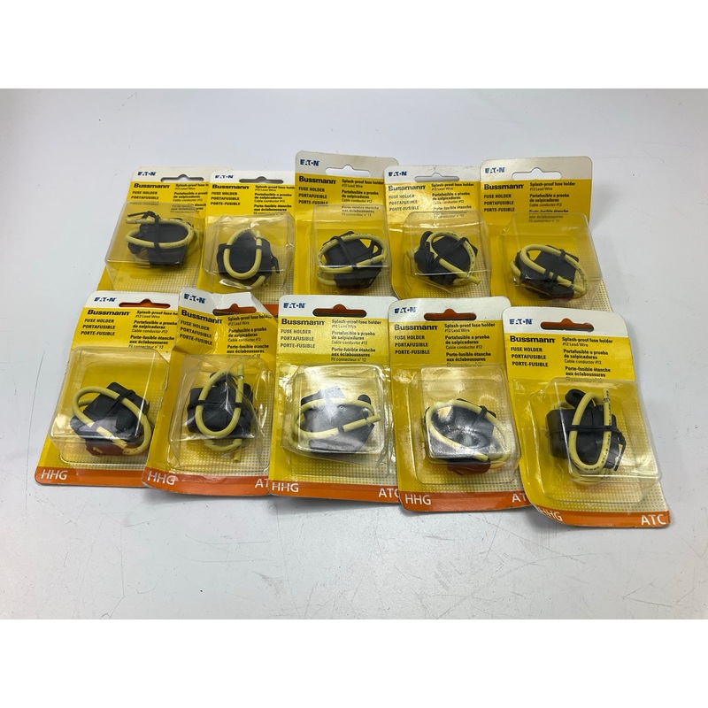 (10) Bussmann BPHHG-RP 30 Amp ATC Fuse Holder With Protective Cap