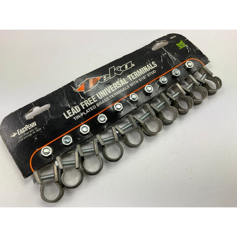 (10) Deka 05512 Universal Lead Free Top Post Battery Terminal W/ 5/16'' Stud