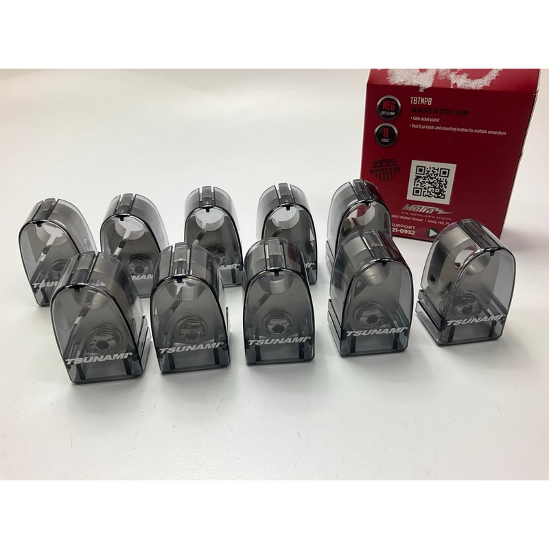 (10) Metra TBTNPB Dual 8 Gauge Negative Battery Terminals For Car Audio Install