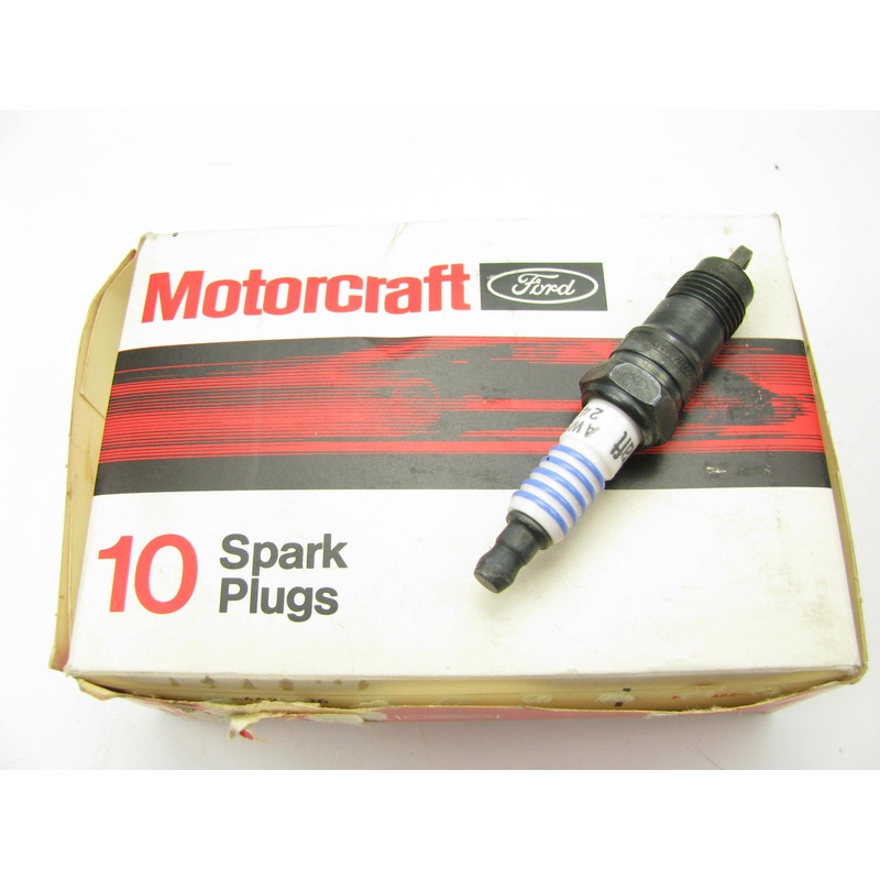 (10) Motorcraft AWSF24C Spark Plugs for 1984-1986 Ford Mercury 1.6L 1.9L