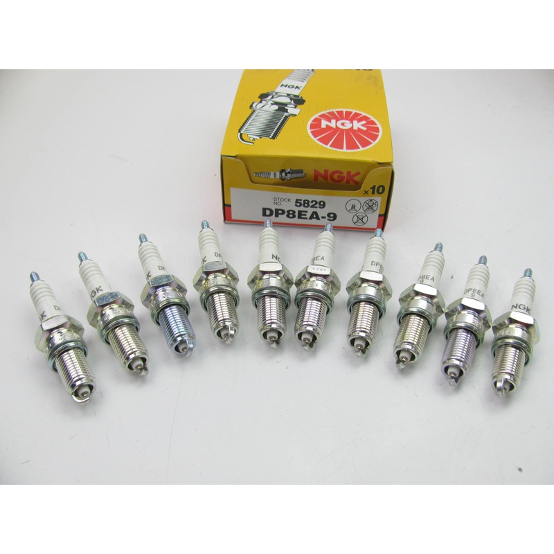 (10) NGK 5829 DP8EA-9 Nickel Spark Plugs ATV, Powersport