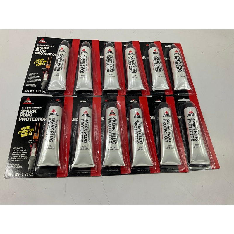 (12) PACKS - AGS SP-2 Dielectric Grease For Ignition Spark Plug Boots, 1.25 Oz