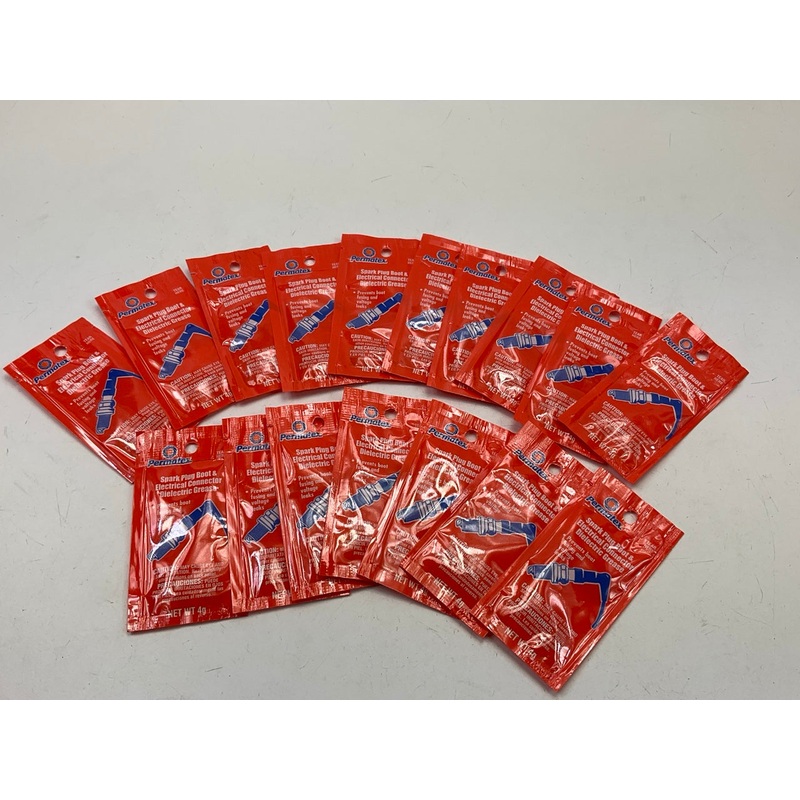 (17) Permatex 9980 Spark Plug Boot Dielectric Grease, Individual Pouch, 4 Grams