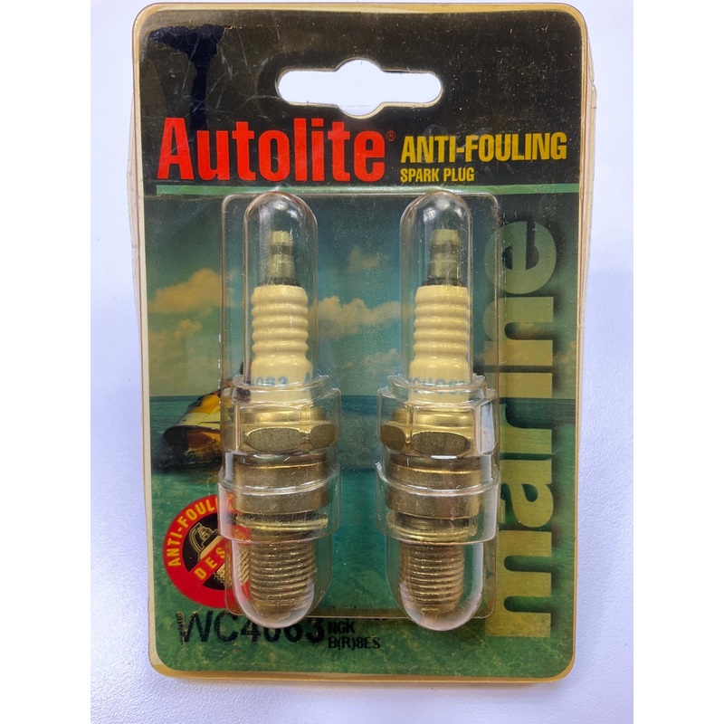 (2) Autolite WC4063 ANTI-FOULING Spark Plugs - Replaces NGK BR8ES