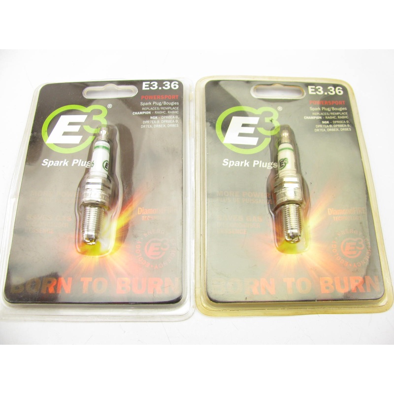 (2) E3 E3.36 Performance Spark Plug For Small Engines, Motorcyle ATV