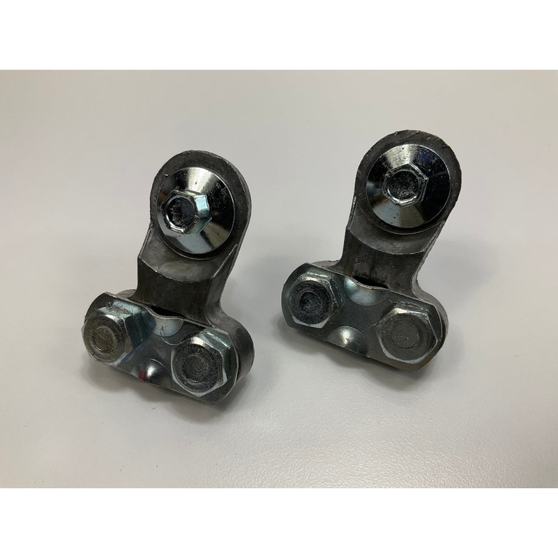 (2) Side Post Auto Truck Battery Terminals For 6 To 1 Gauges Wire Clamp