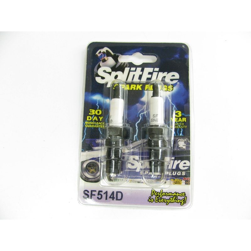 (2) Splitfire SF514D Spark Plugs - SPLIT V DESIGN