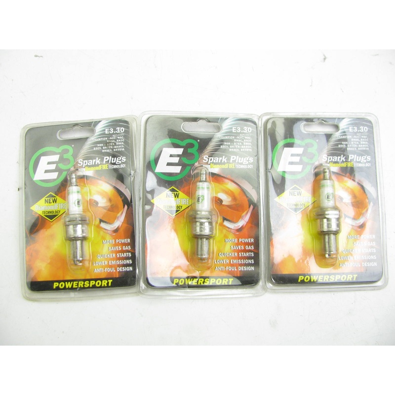 (3) E3 E330 Performance Spark Plugs Replaces B7ES BR7ES B7ES11 BR7ES11 B7EV