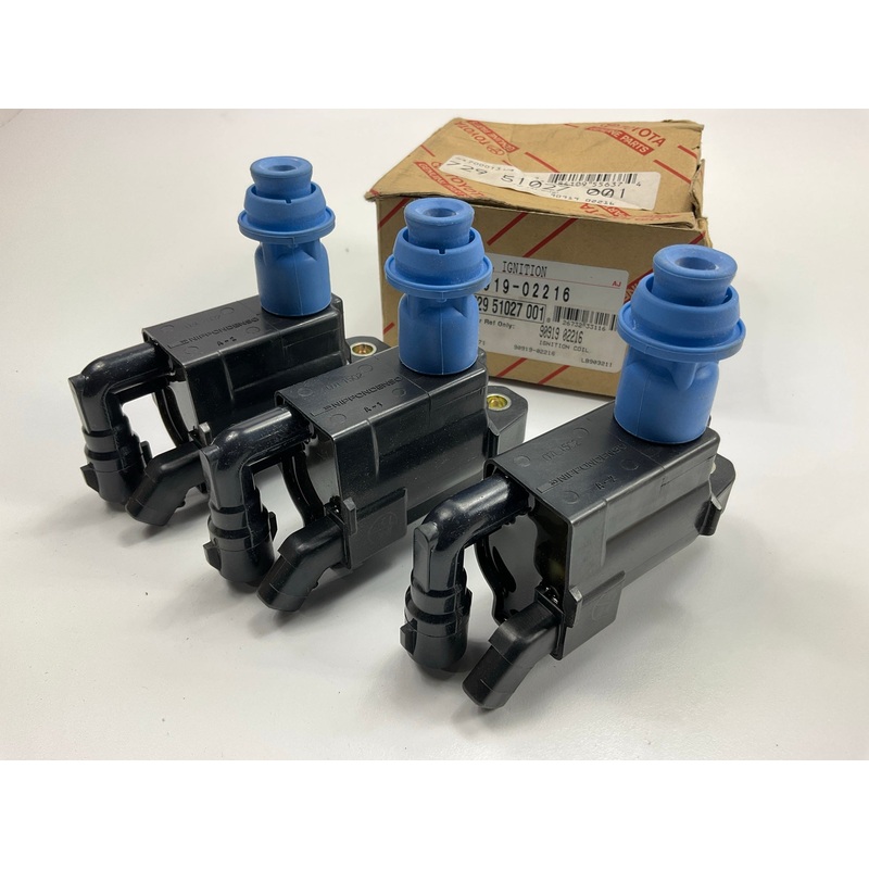 (3) OEM Toyota 90919-02216 Ignition Coil - 98-05 Lexus GS300, 01-05 IS300 2JZ-GE