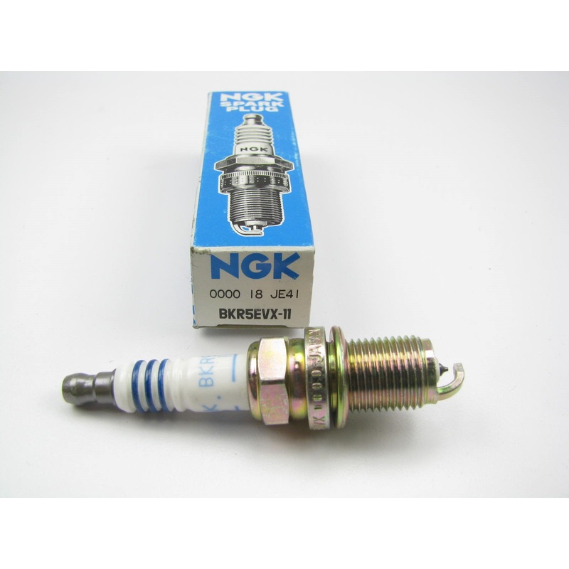 (1) NEW GENUINE OEM Mazda 0000-18-JE41 Spark Plug - NKG BKR5EVX-11
