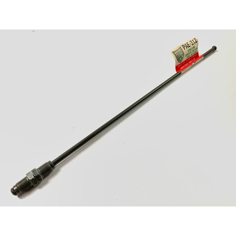 AGS PAE-312 PVF Coated Steel Brake Line: 12'' Long, 3/16'' Diameter, Universal
