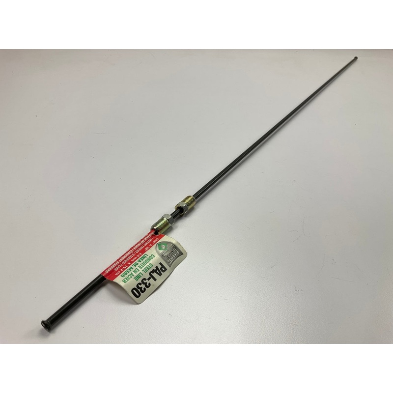 AGS PAJ-330 PVF Coated Steel Brake Line, 30'' Long, 3/16'' Diameter, Universal Fit
