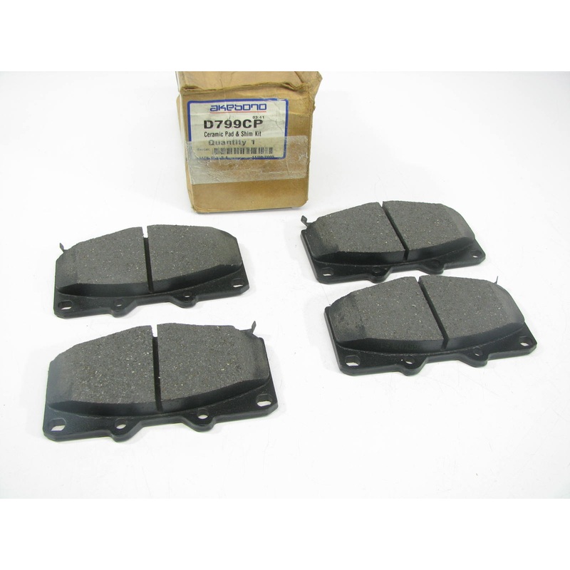 Akebono D799CP Front Ceramic Brake Pads For 1999-2004 Toyota Tacoma 4WD 6-LUG