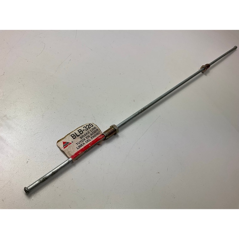 AGS BLB-320 British Steel Brake Line 3/16''X20'' Long, 3/8''-24'' Thread Size