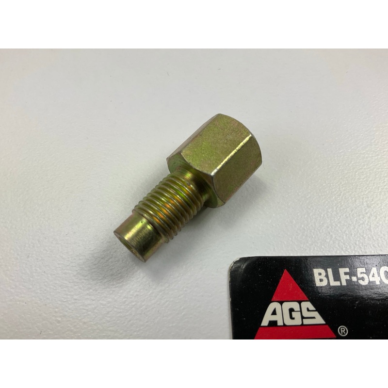 AGS BLF-54C Steel Adapter, 3/8''-24 Bubble To M9 X 1.0 Inverted