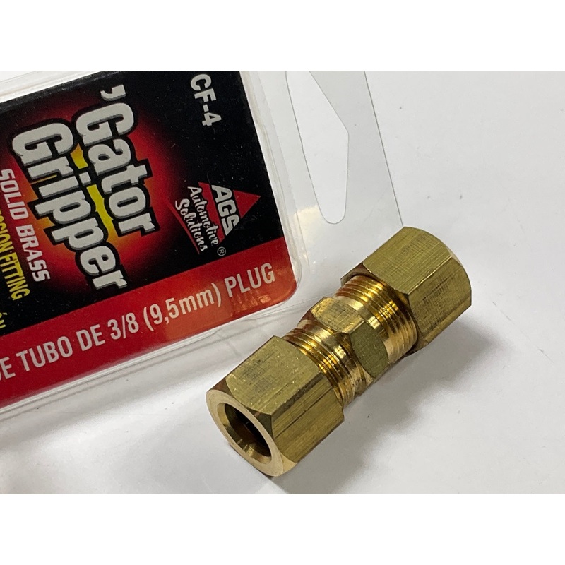 AGS CF-4 Brass Compression Union Fitting For 3/8'' Diameter Tubing Type 2