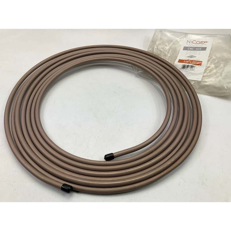 AGS CNC-625 Ni/Cu Brake / Fuel / Transmission Line Tubing Coil, 3/8'' X 25 FEET