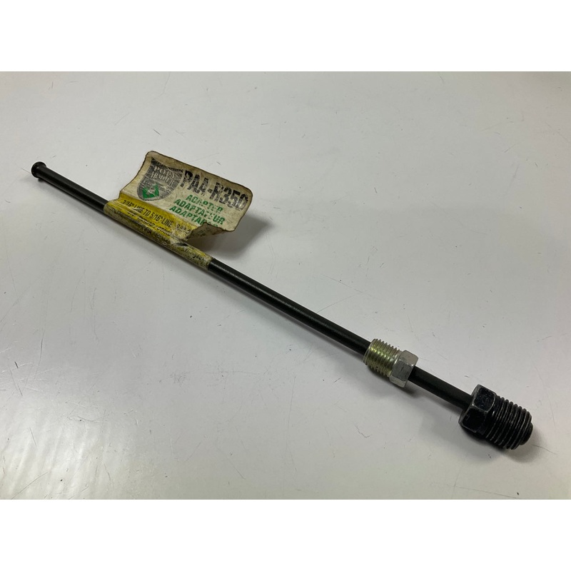 AGS PAA-R350 PVF Steel Brake Line Adapter, 3/16'' X 8, 3/8''-24 X 1/2''-20 Inverted