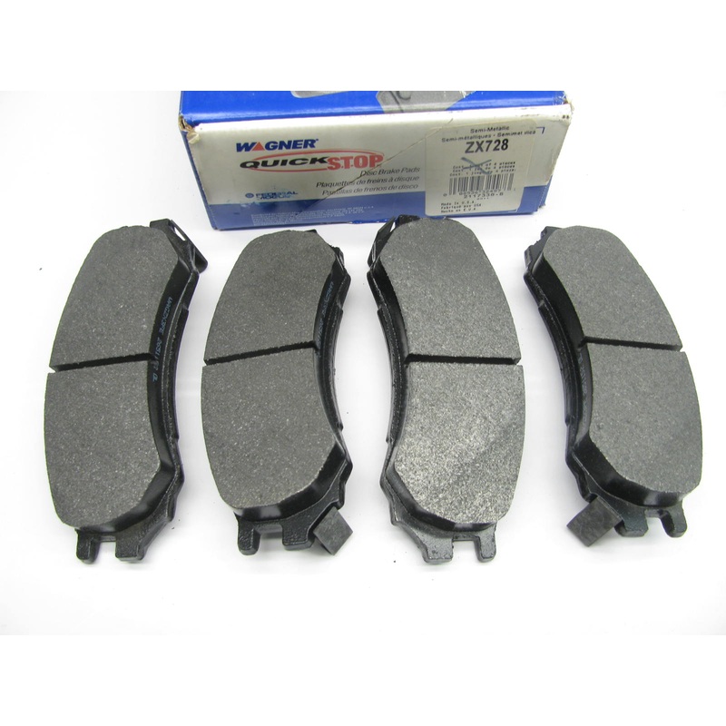 Wagner ZX728 Semi-Metallic Quick-stop Disc Brake Pads - Front