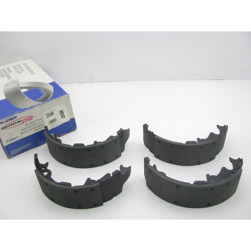 Wagner Z538R Rear Drum Brake Shoes - 9'' X 2-1/2''