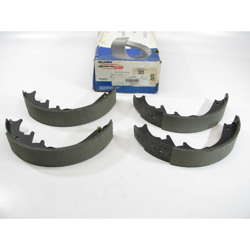Wagner Z670 Rear Drum Brake Shoes - 10'' X 1-3/4''
