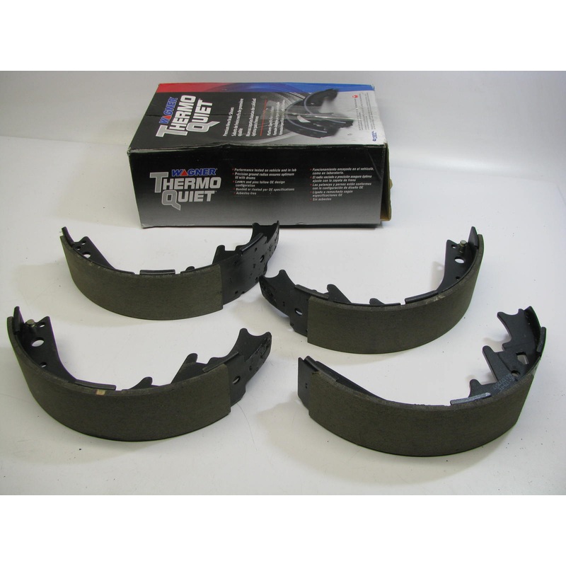 Wagner PAB446 ThermoQuiet Drum Brake Shoes (Rear Brake Shoes)