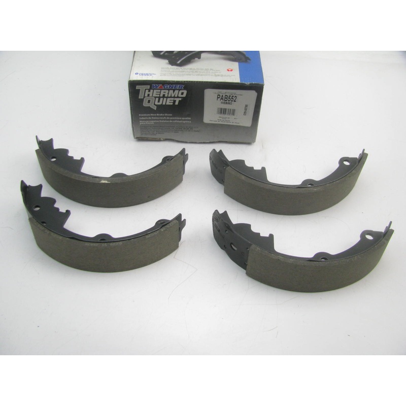 Wagner PAB552 Thermoquiet Drum Brake Shoes - Rear