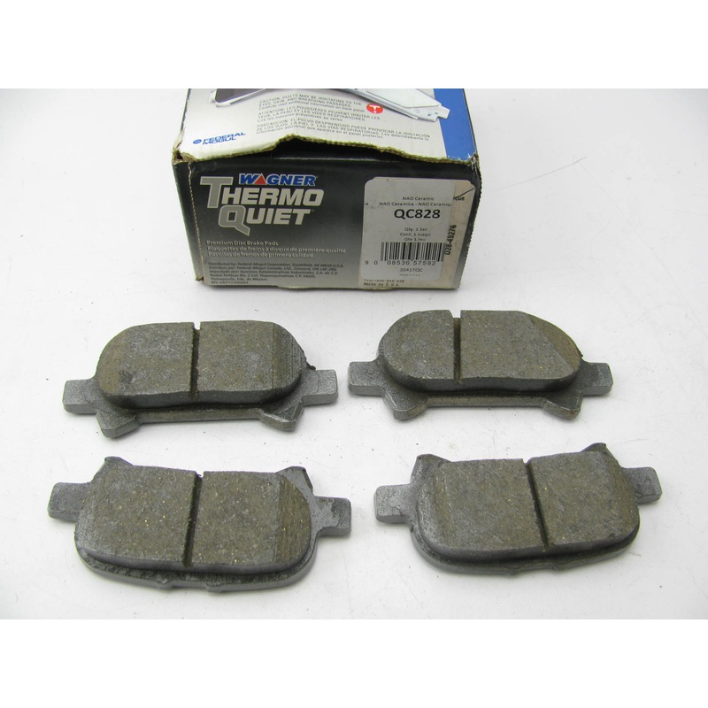Wagner QC828 ThermoQuiet Rear Disc Brake Pad Set - Ceramic