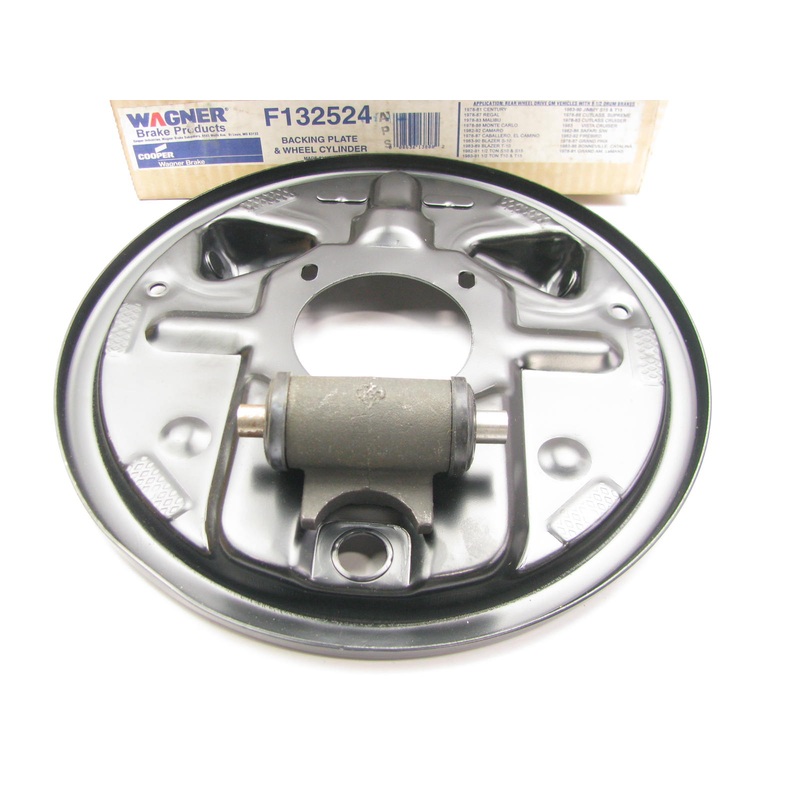 Wagner F132524 Rear Drum Brake Wheel Cylinder & Backing Plate For GM 8-1/2''