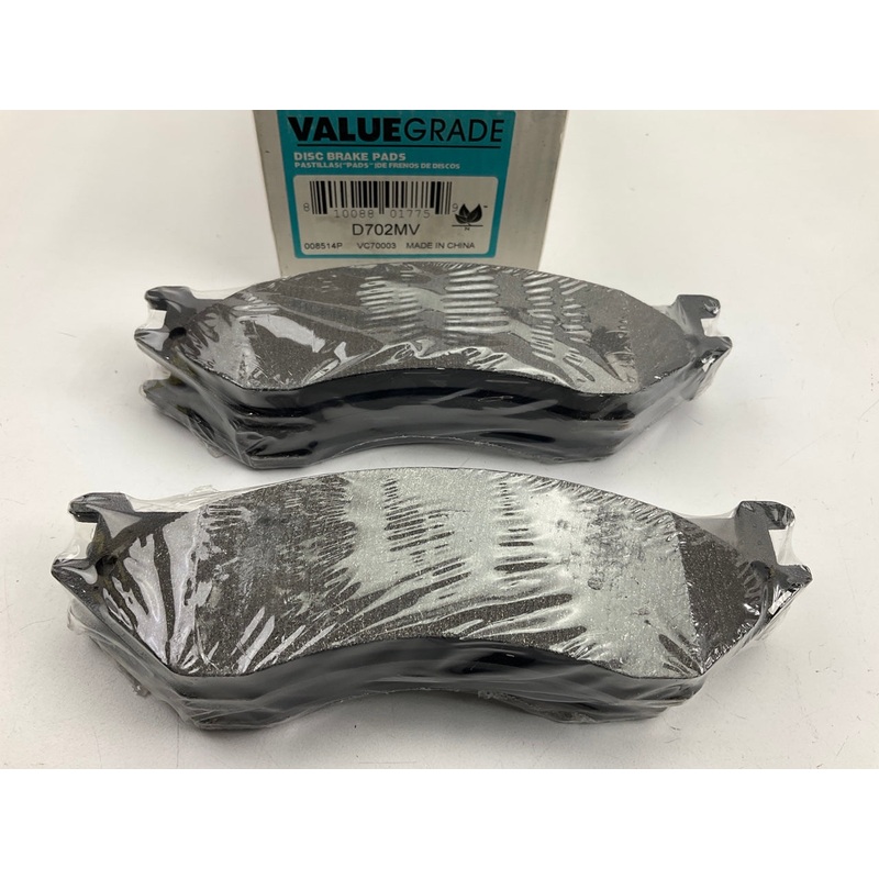 Valuegrade D702MV Front Brake Pads For 1999-2004 Ford F-150 7700lb Gross Vehicle