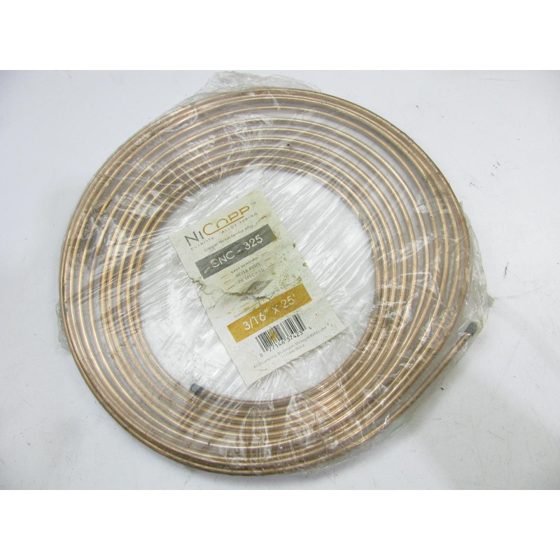 25 Feet Long - AGS CNC-325 Seamless Copper Nickle Hydraulic Brake Line 3/16'' DIA
