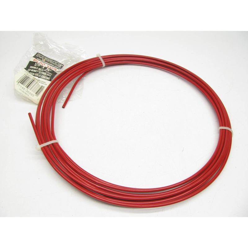 3/16'' X 25' Racing Red  Carbon Steel Pro-tube Brake Line   BLPC-325R