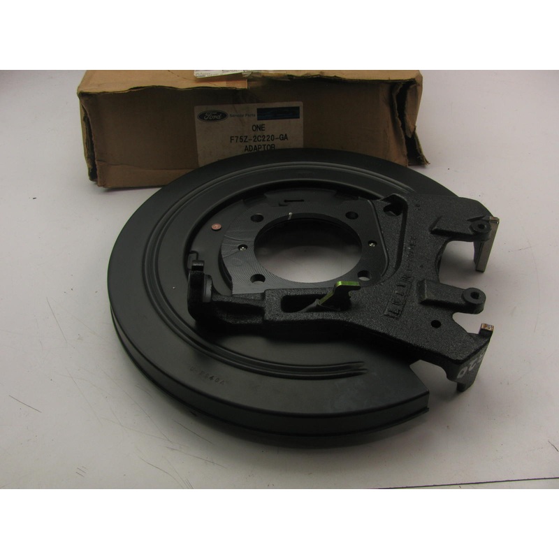 97-98 Navigator LEFT Drum Brake Backing Plate Parking Brake Shoes F75Z-2C220-GA