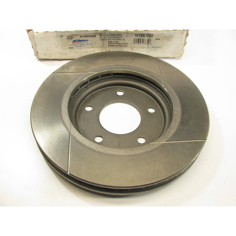 Acdelco 18A1064 Front Left Slotted Disc Brake Rotor - 18039648