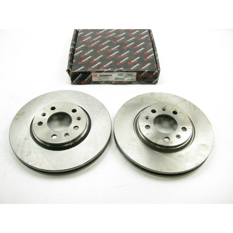 (x2) Autopart 1407-79897 Front Disc Brake Rotor For 2006-09 Solstice 2007-10 Sky