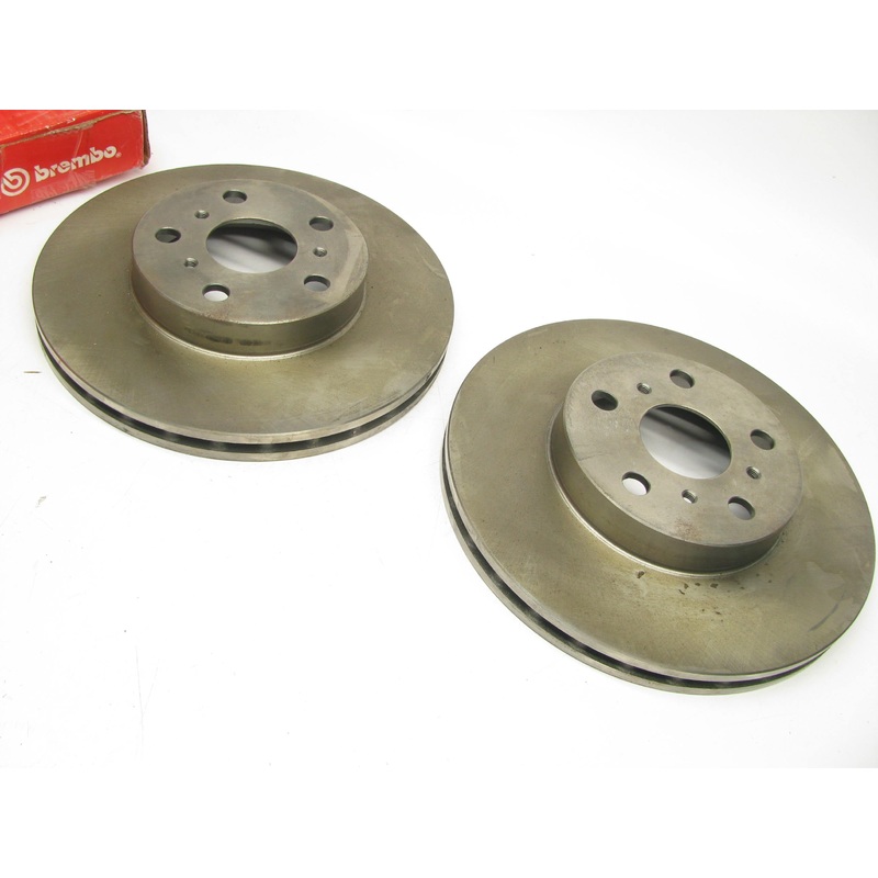 (x2) Front Disc Brake Rotor Brembo 25371 For 1986-1989 Toyota Celica GTS