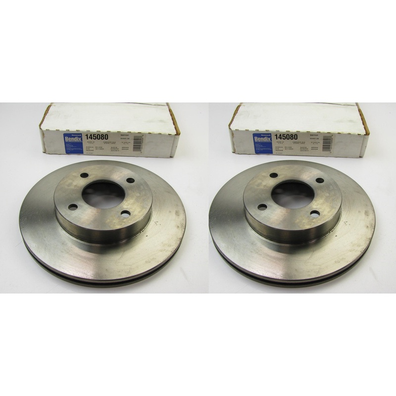 (x2) Front Disc Brake Rotors Bendix 145080