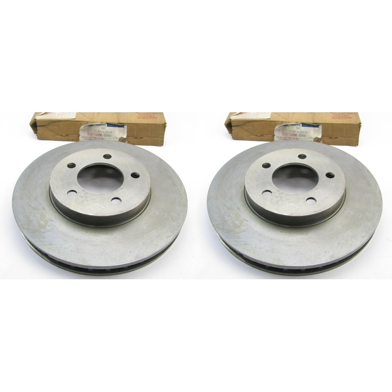 (x2) NOS OEM Ford Front Disc Brake Rotors F1SZ-1125-A