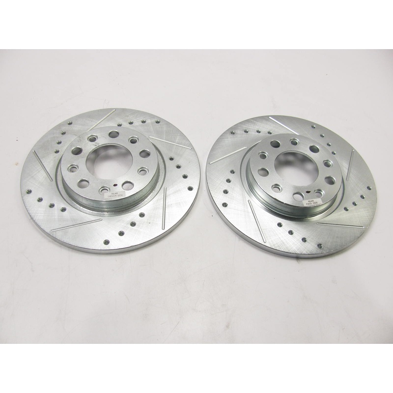 (x2) Rear  Disc Brake Rotor Set-Drilled, Slotted AR83089
