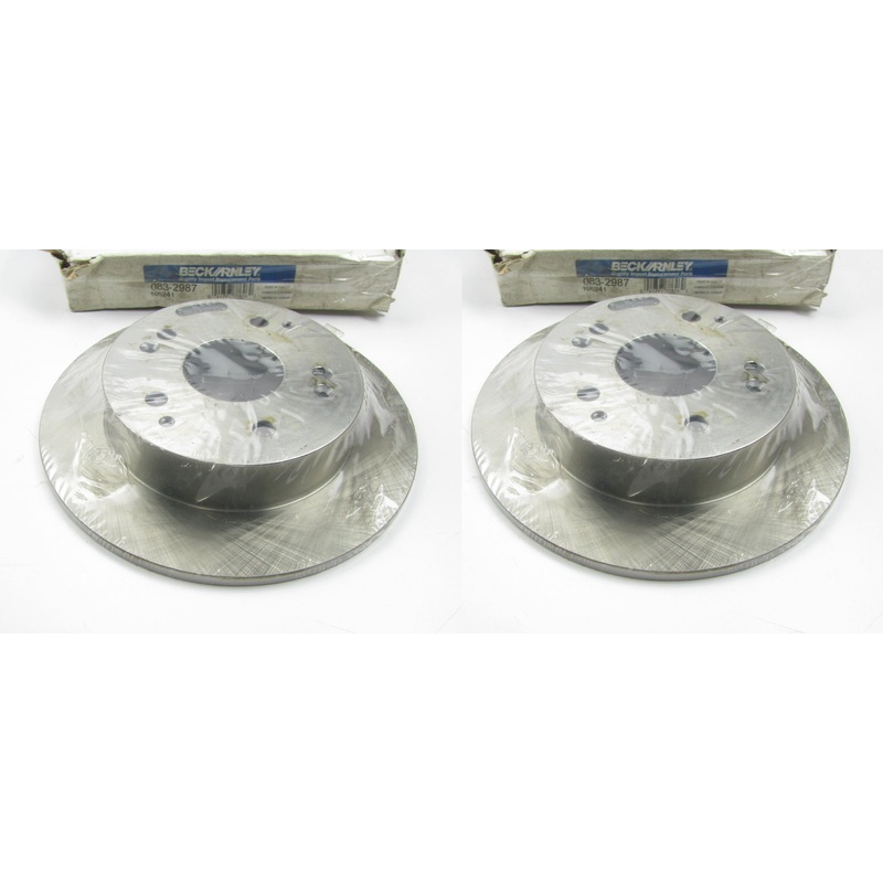 (x2) Rear Disc Brake Rotors Beck Arnley 083-2987