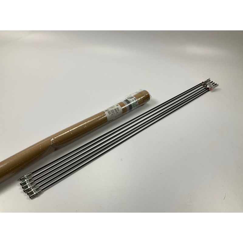 (6) AGS PAE-340 PVF Coated Steel Brake Line, 40'' Long, 3/16'' Diameter, M10X1MM