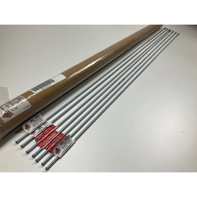 (7) AGS BL-351 Domestic Steel Brake Line, 3/16'' Diameter X 51'' Long