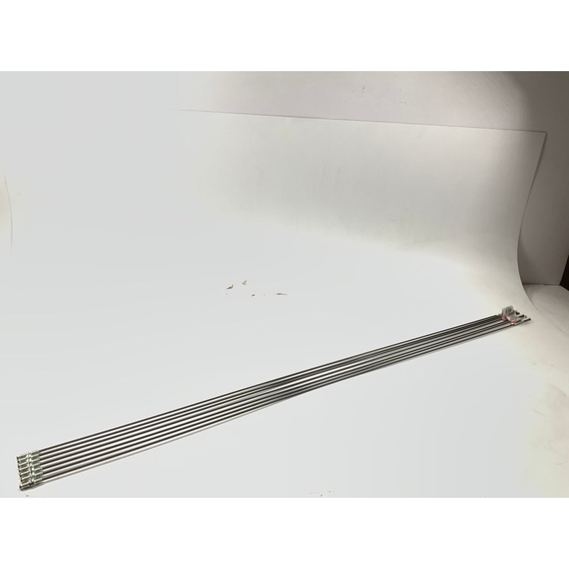 (7) Poly Armour PAE-360 PVF Coated Steel Brake Line: 60'' Long, 3/16'' Diameter